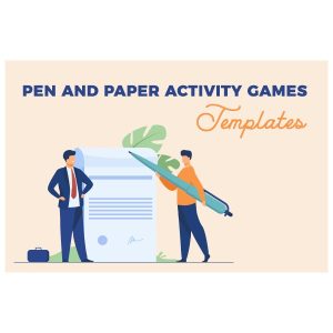 Pen and Paper Activity Games